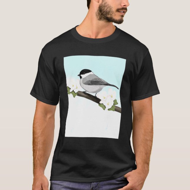 Camiseta Willow Titmouse Bird Bird Birdwatcher Songbird (Anverso)