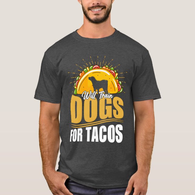 Camiseta Willrain Dogs Foracos Dograiner Job Diciendo amigo (Anverso)