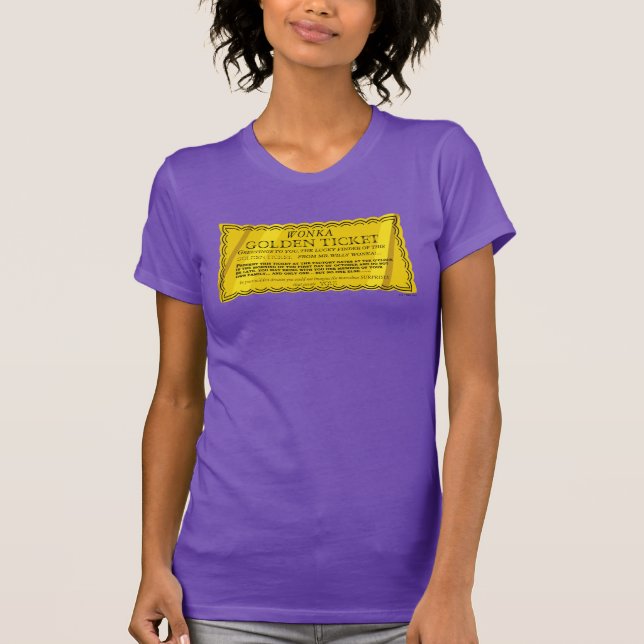 Camiseta Willy Wonka Golden Ticket (Anverso)