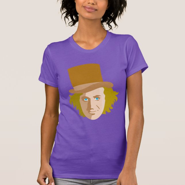 Camiseta Willy Wonka Stenciled Face (Anverso)