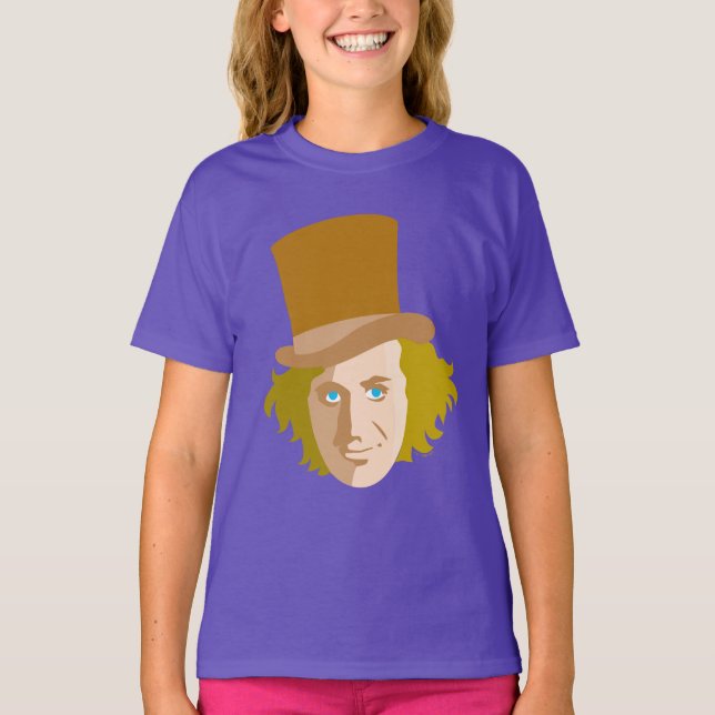 Camiseta Willy Wonka Stenciled Face (Anverso)