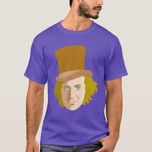 Camiseta Willy Wonka Stenciled Face (Anverso)