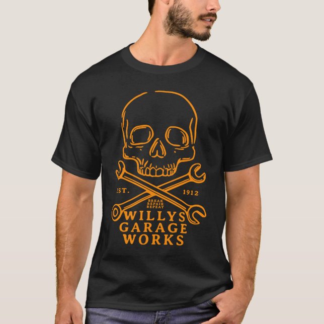 Camiseta Willys Garage Works (Anverso)