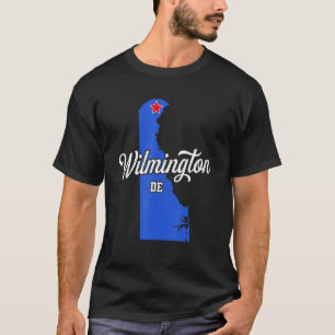 Camiseta Wilmington Delaware DE Map Vintage Sports Women Me
