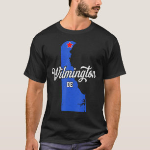 Camiseta Wilmington Delaware DE Map Vintage Sports Women Me
