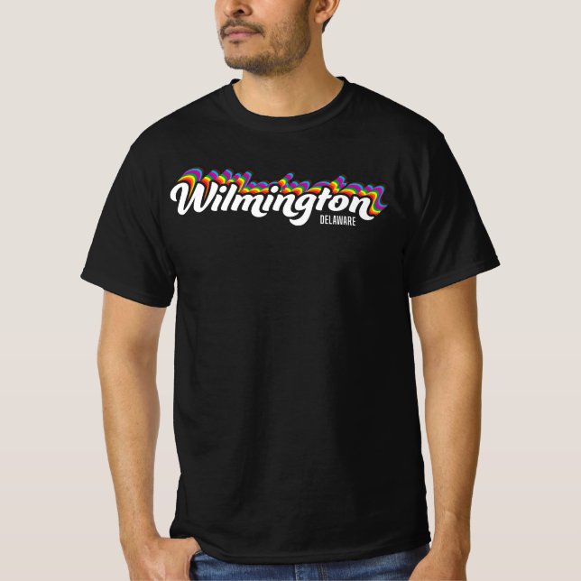 Camiseta Wilmington Delaware Rainbow Pride T-Shirt (Anverso)