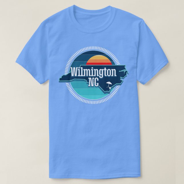 Camiseta Wilmington NC El AZUL (Diseño del anverso)