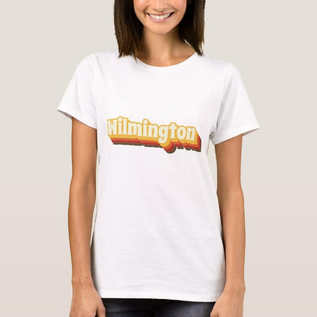 Camiseta Wilmington Retro Vintage Textos (Anverso)