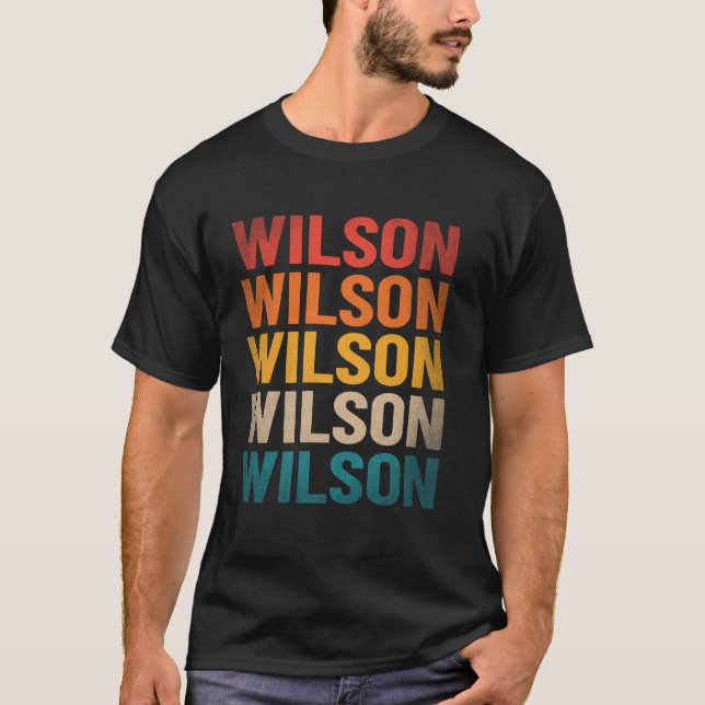 Camiseta Wilson Apellido Shirt Vintage Wilson Nombre (Anverso)