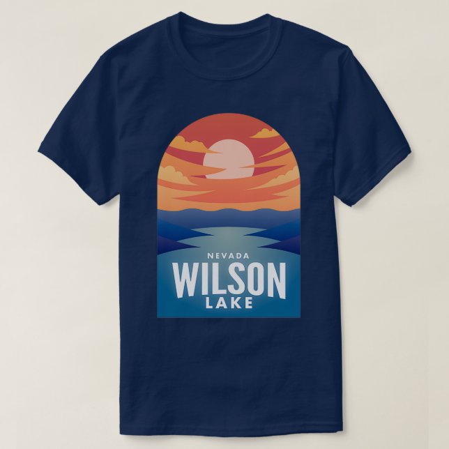 Camiseta Wilson Lake NV Retro Sunset (Diseño del anverso)
