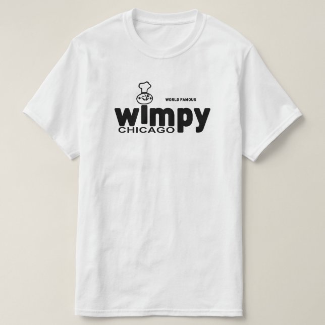 Camiseta Wimpy Grills Restaurantes, Chicago, Illinois (Diseño del anverso)