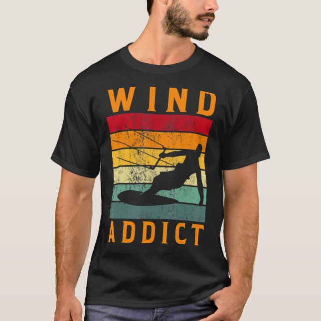 Camiseta Wind Addict Kite Surfing Kiteboard Windsurf (Anverso)