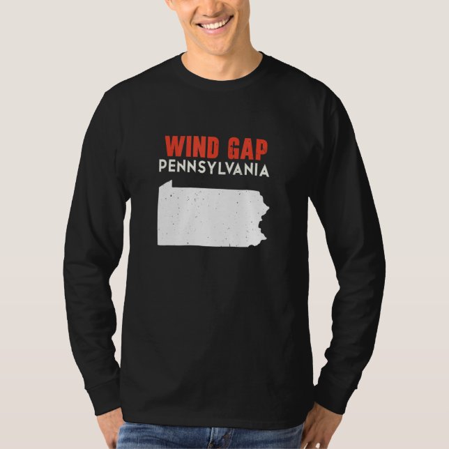 Camiseta Wind Gap Pennsylvania USA State America Travel (Anverso)