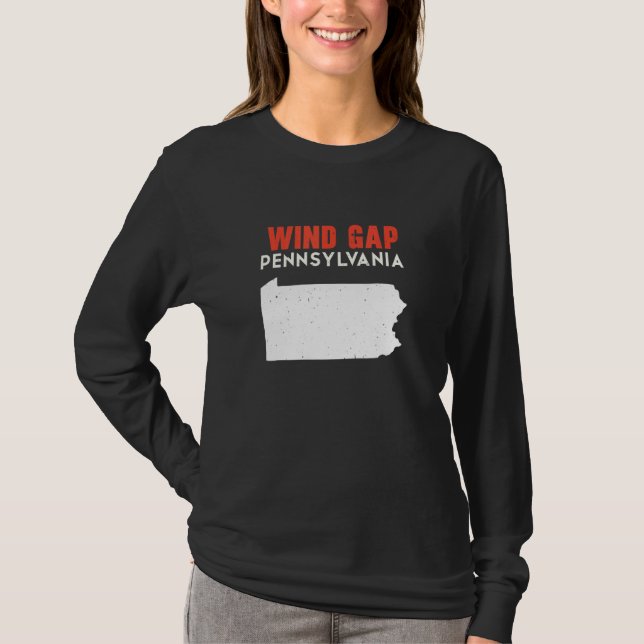 Camiseta Wind Gap Pennsylvania USA State America Travel (Anverso)