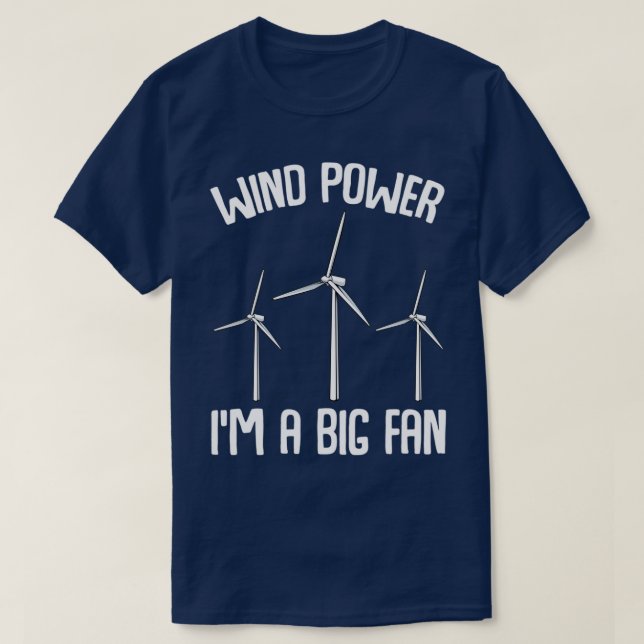 Camiseta Wind Power Ix27m A Big Fan Sustainability Energy (Diseño del anverso)