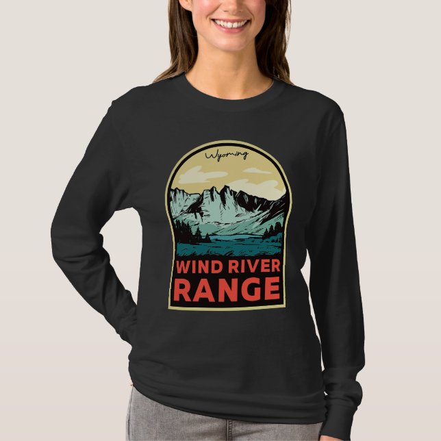 Camiseta Wind River Range Mountains Wyoming (Anverso)