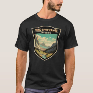 Camiseta Wind River Range Wyoming Viaje Vintage