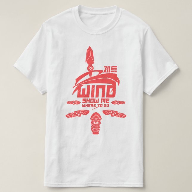 Camiseta Wind Show Me Where To Go - Jett Valorant T-Shirt (Diseño del anverso)
