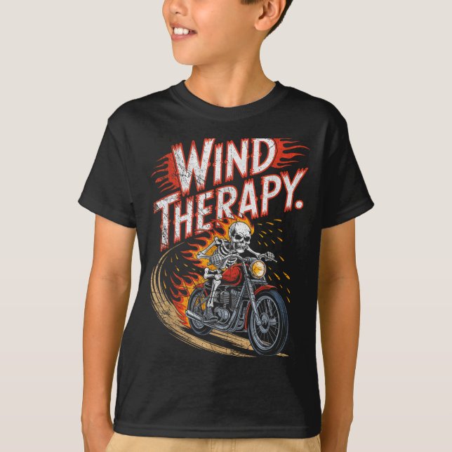 Camiseta Wind Therapy Motorbike Motorcycle Men Women  (Anverso)