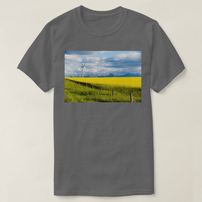 Camiseta Wind Turbine Renewable Energy Alberta Canada 3 (Diseño del anverso)