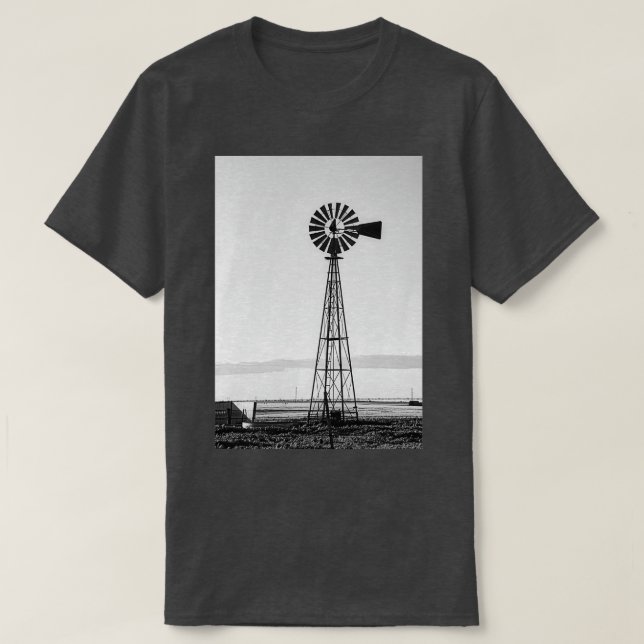 Camiseta Windmill blackandwhite (Diseño del anverso)