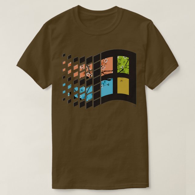 Camiseta Windows 95 Vaporwave (Diseño del anverso)