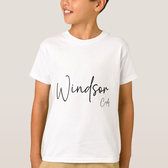 Camiseta Windsor California Ca Retro  (Anverso)