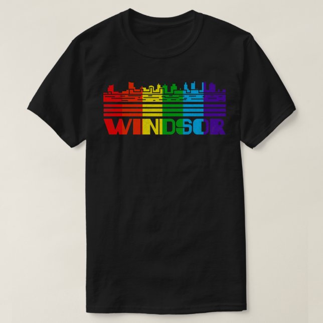 Camiseta Windsor Pride Windsor Windsor Gift LGBT Supporter  (Diseño del anverso)