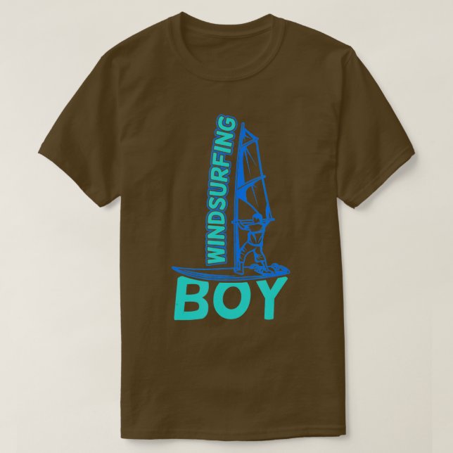 Camiseta Windsurf Boy Windsurf Ventilador Sailboarding Boys (Diseño del anverso)