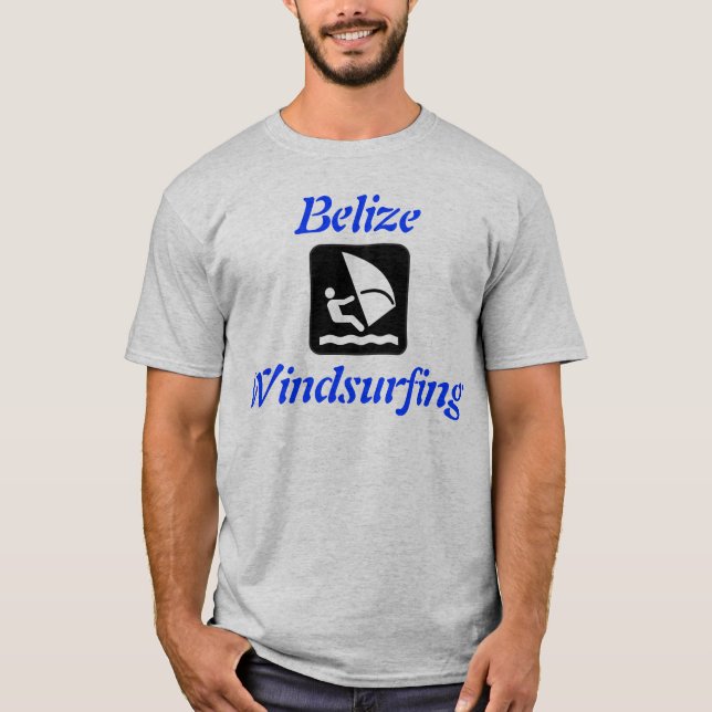 Camiseta Windsurf de Belice (San Pedro, Caye Caulker) (Anverso)