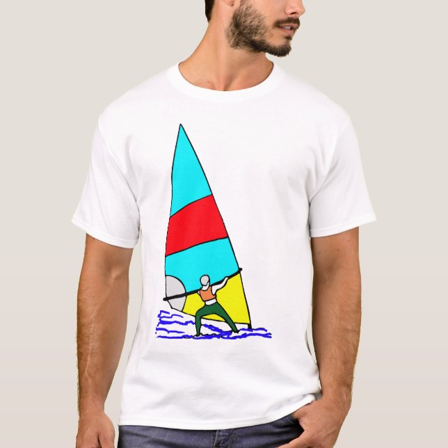Camiseta Windsurf los colores vivos (Anverso)