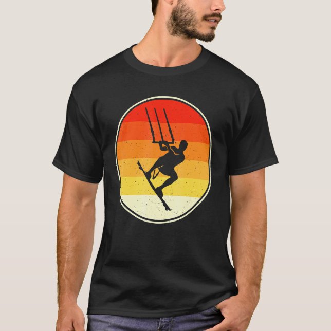 Camiseta Windsurf Retro Vintage Sunset Kitesurf (Anverso)