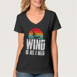 Camiseta Windsurf Vintage Wind is all I need Retro Windsurf