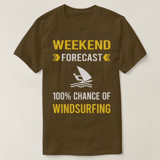 Camiseta Windsurf windsurf de windsurf de fin de semana (Diseño del anverso)