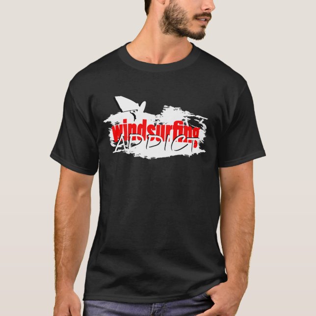 Camiseta Windsurfing del adicto (Anverso)