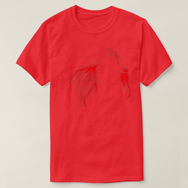 Camiseta Windy Hair (Diseño del anverso)