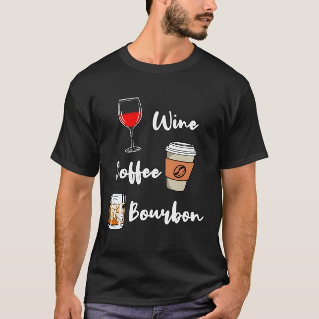 Camiseta Wine Coffee Bourbon (Anverso)