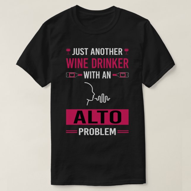 Camiseta Wine Drinker Alto (Diseño del anverso)