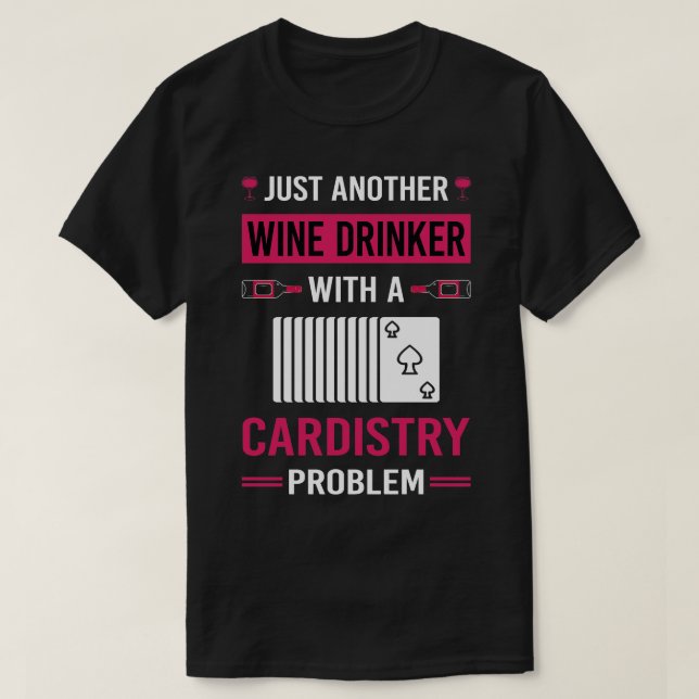Camiseta Wine Drinker distry desp (Diseño del anverso)