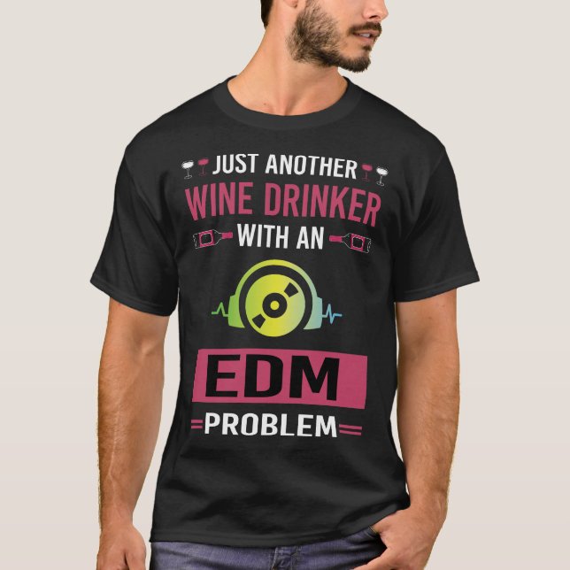 Camiseta Wine Drinker EDM (Anverso)