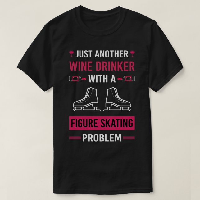 Camiseta Wine Drinker Figura Skate Skater (Diseño del anverso)
