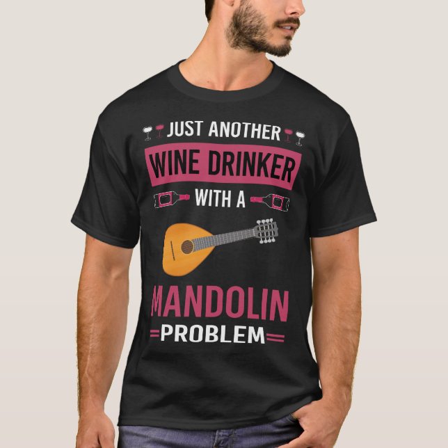 Camiseta Wine Drinker Mandolin (Anverso)