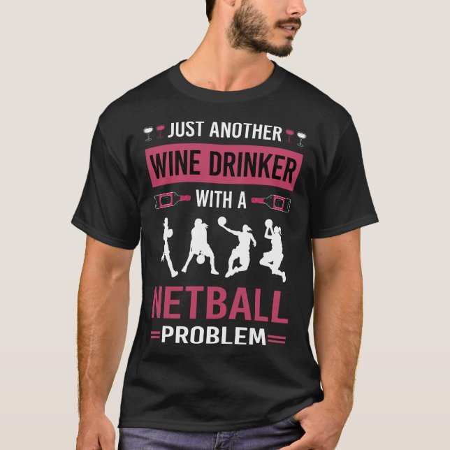 Camiseta Wine Drinker Netball (Anverso)