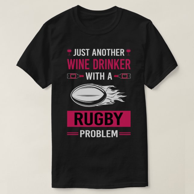 Camiseta Wine Drinker Rugby (Diseño del anverso)