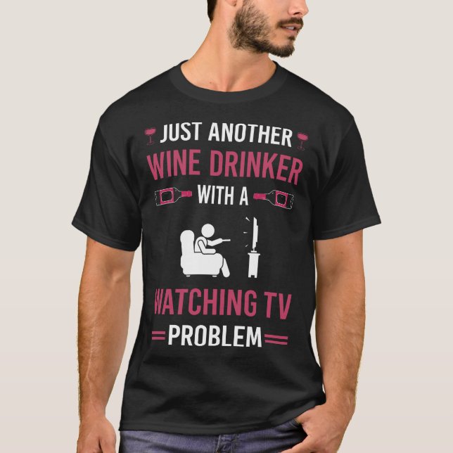 Camiseta Wine Drinker Watchdog TV (Anverso)