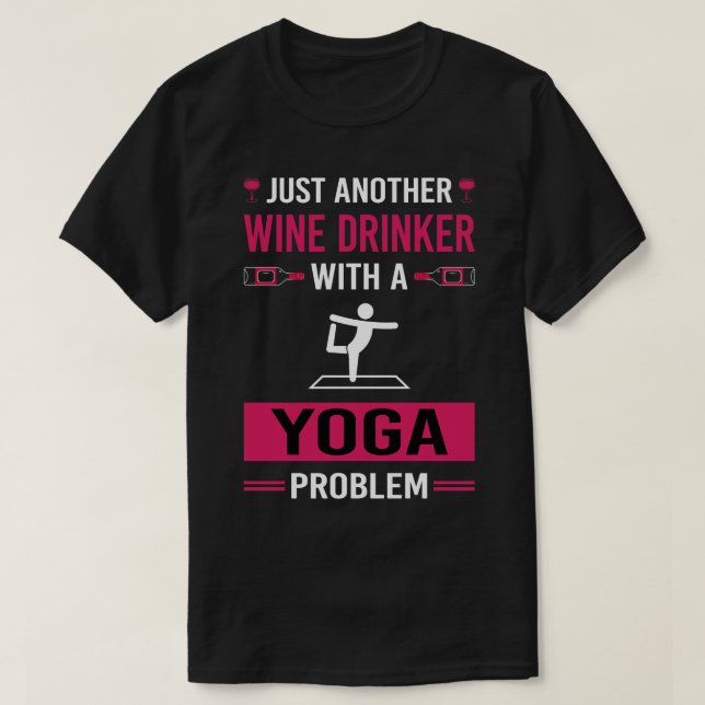 Camiseta Wine Drinker Yoga (Diseño del anverso)