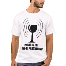 Wine-Fi Password Funny Waves WiFi de Vidrio