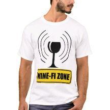 Wine-Fi Zone Funny Wine Glass Waves WiFi