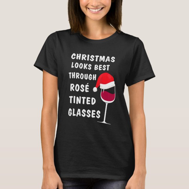 Camiseta Wine   for christmas  Ugly xmas 2 (Anverso)