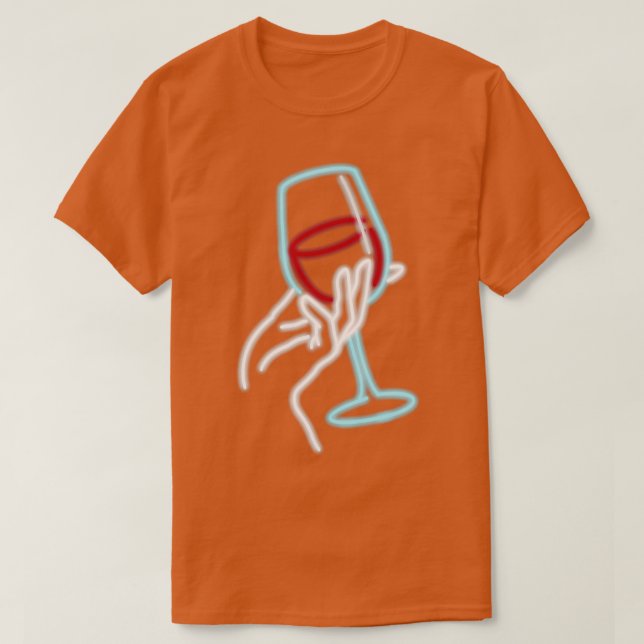 Camiseta Wine Glass Nyon (Diseño del anverso)